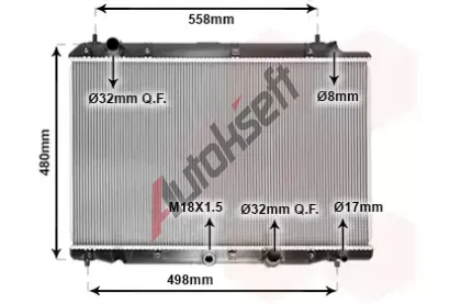 VAN WEZEL Chladi vody VAW 25002215, 25002215