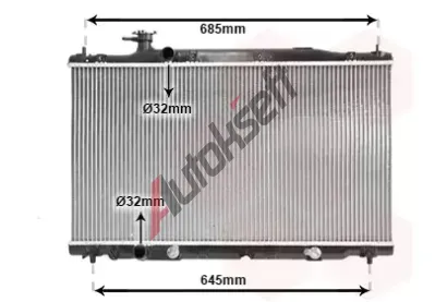 VAN WEZEL Chladi vody VAW 25002226, 25002226