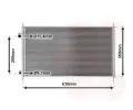 Kondenztor klimatizace VAN WEZEL ‐ VAW 25005165