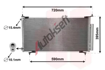 VAN WEZEL Kondenztor - klimatizace VAW 25005201, 25005201