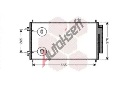 VAN WEZEL Kondenztor - klimatizace VAW 25005214, 25005214