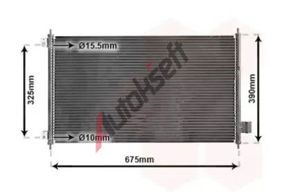 VAN WEZEL Kondenztor - klimatizace VAW 25005229, 25005229