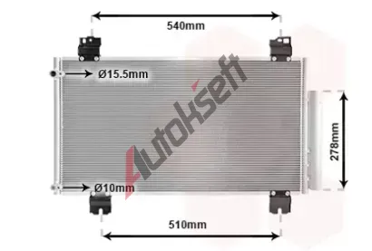 VAN WEZEL Kondenzátor - klimatizace VAW 25005236, 25005236 VAN WEZEL Kondenzátor - klimatizace VAW 25005236, 25005236