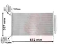 Kondenztor klimatizace VAN WEZEL ‐ VAW 25005276