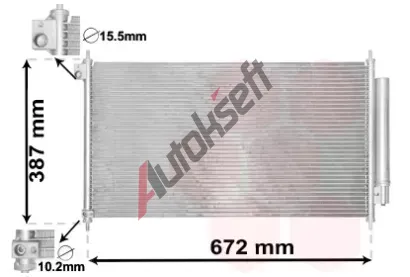 VAN WEZEL Kondenzátor klimatizace VAW 25005276, 25005276 VAN WEZEL Kondenzátor klimatizace VAW 25005276, 25005276