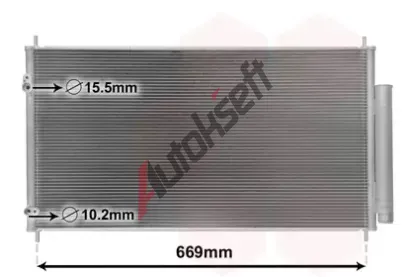 VAN WEZEL Kondenztor klimatizace VAW 25005290, 25005290