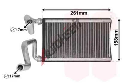 VAN WEZEL V�m�n�k tepla vnit�n�ho vyt�p�n� VAW 25006294, 25006294