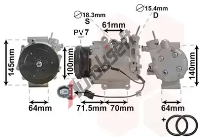 VAN WEZEL Kompresor - klimatizace VAW 2500K235, 2500K235