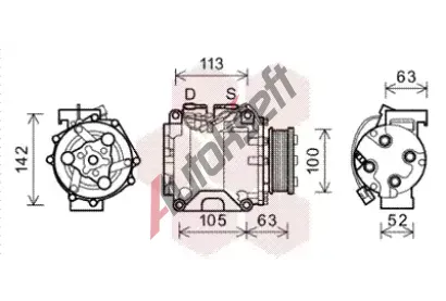 VAN WEZEL Kompresor klimatizace VAW 2500K237, 2500K237