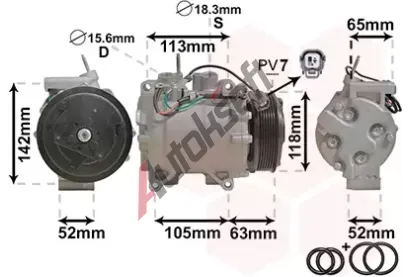 VAN WEZEL Kompresor klimatizace VAW 2500K238, 2500K238
