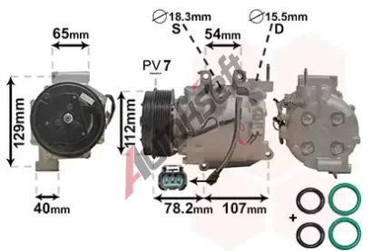VAN WEZEL Kompresor klimatizace *** IR PLUS *** VAW 2500K311, 2500K311