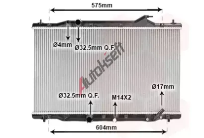 VAN WEZEL Chladič vody *** IR PLUS *** VAW 25012705, 25012705 VAN WEZEL Chladič vody *** IR PLUS *** VAW 25012705, 25012705