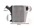 Chladi vzduchu intercooler VAN WEZEL ‐ VAW 25014702