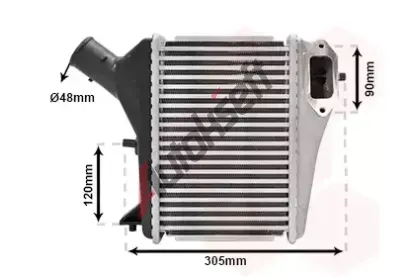 VAN WEZEL Chladič vzduchu intercooler VAW 25014702, 25014702 VAN WEZEL Chladič vzduchu intercooler VAW 25014702, 25014702