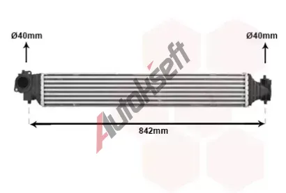 VAN WEZEL Chladi vzduchu intercooler VAW 25014704, 25014704