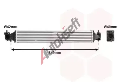 VAN WEZEL Chladič vzduchu intercooler VAW 25014706, 25014706 VAN WEZEL Chladič vzduchu intercooler VAW 25014706, 25014706