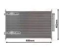 Kondenztor klimatizace VAN WEZEL ‐ VAW 25015700