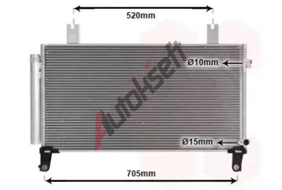 VAN WEZEL Kondenztor klimatizace VAW 25015707, 25015707