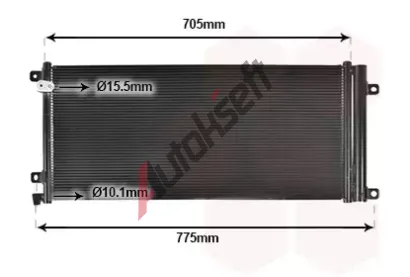 VAN WEZEL Kondenzátor klimatizace VAW 25015710, 25015710 VAN WEZEL Kondenzátor klimatizace VAW 25015710, 25015710