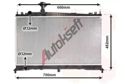 VAN WEZEL Chladi vody VAW 27002160, 27002160