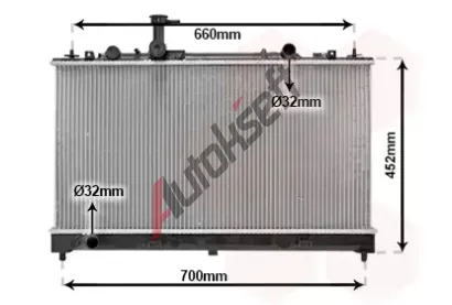 VAN WEZEL Chladi vody VAW 27002164, 27002164