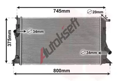 VAN WEZEL Chladi vody VAW 27002183, 27002183