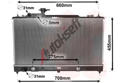 VAN WEZEL Chladi vody VAW 27002223, 27002223
