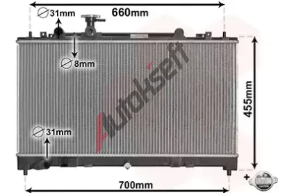VAN WEZEL Chladi vody VAW 27002227, 27002227