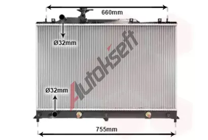 VAN WEZEL Chladi vody VAW 27002255, 27002255