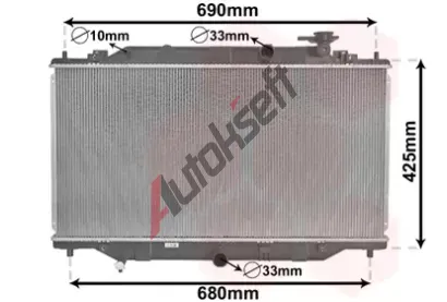 VAN WEZEL Chladi� vody VAW 27002269, 27002269