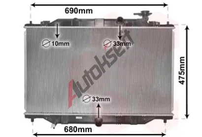 VAN WEZEL Chladi vody VAW 27002272, 27002272