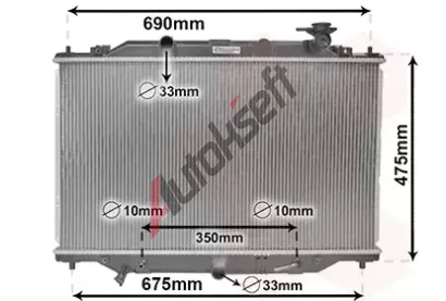 VAN WEZEL Chladič vody VAW 27002274, 27002274 VAN WEZEL Chladič vody VAW 27002274, 27002274