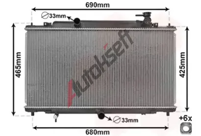 VAN WEZEL Chladi� vody *** IR PLUS *** VAW 27002280, 27002280