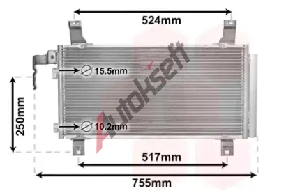 VAN WEZEL Kondenztor klimatizace VAW 27005157, 27005157