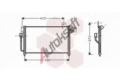 VAN WEZEL Kondenztor klimatizace VAW 27005195, 27005195