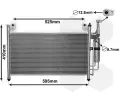 Kondenztor klimatizace VAN WEZEL ‐ VAW 27005236
