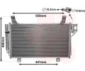 Kondenztor klimatizace VAN WEZEL ‐ VAW 27005264