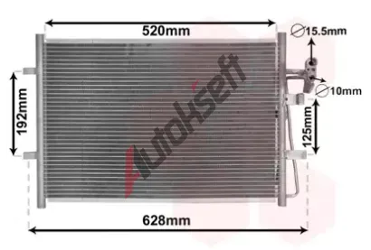 VAN WEZEL Kondenztor klimatizace VAW 27005281, 27005281
