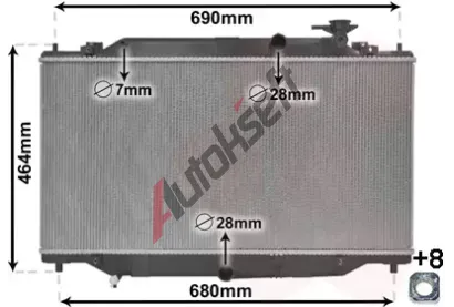 VAN WEZEL Chladi vody VAW 27012701, 27012701