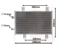Kondenztor klimatizace VAN WEZEL ‐ VAW 27015702