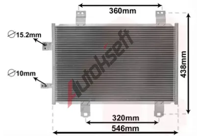 VAN WEZEL Kondenztor klimatizace VAW 27015702, 27015702