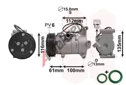 VAN WEZEL Kompresor klimatizace VAW 2701K700, 2701K700