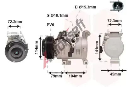 VAN WEZEL Kompresor klimatizace VAW 2701K702, 2701K702