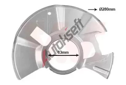 VAN WEZEL Ochrann� plech proti ne�istot�m brzdov�ho kotou�e VAW 2741371, 2741371