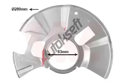 VAN WEZEL Ochrann� plech proti ne�istot�m brzdov�ho kotou�e VAW 2741372, 2741372