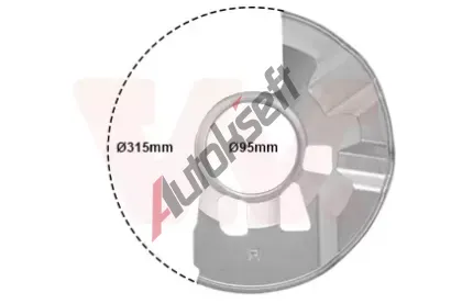 VAN WEZEL Ochranný plech proti nečistotám brzdového kotouče VAW 2754371, 2754371 VAN WEZEL Ochranný plech proti nečistotám brzdového kotouče VAW 2754371, 2754371