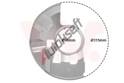 VAN WEZEL Ochranný plech proti nečistotám brzdového kotouče VAW 2754372, 2754372 VAN WEZEL Ochranný plech proti nečistotám brzdového kotouče VAW 2754372, 2754372
