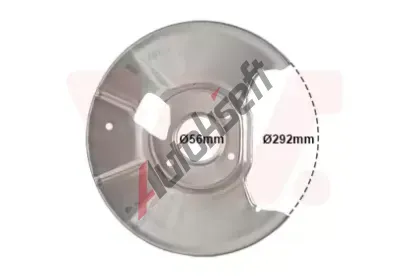 VAN WEZEL Ochrann� plech proti ne�istot�m brzdov�ho kotou�e VAW 2754374, 2754374