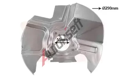VAN WEZEL Ochranný plech proti nečistotám brzdového kotouče VAW 2758372, 2758372 VAN WEZEL Ochranný plech proti nečistotám brzdového kotouče VAW 2758372, 2758372