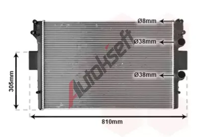 VAN WEZEL Chladi vody VAW 28002042, 28002042